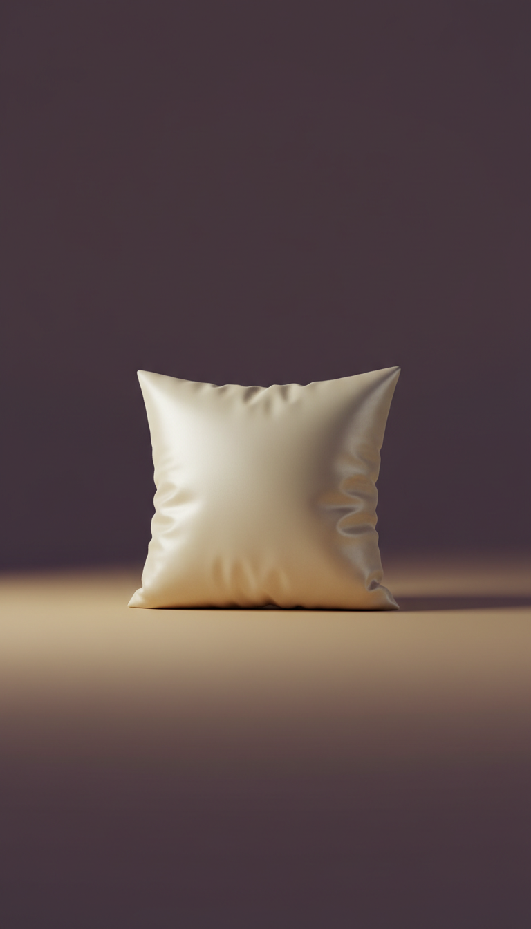 Porcelain Cream Silk Cushion