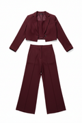 Burgundy Power Co-ord Set